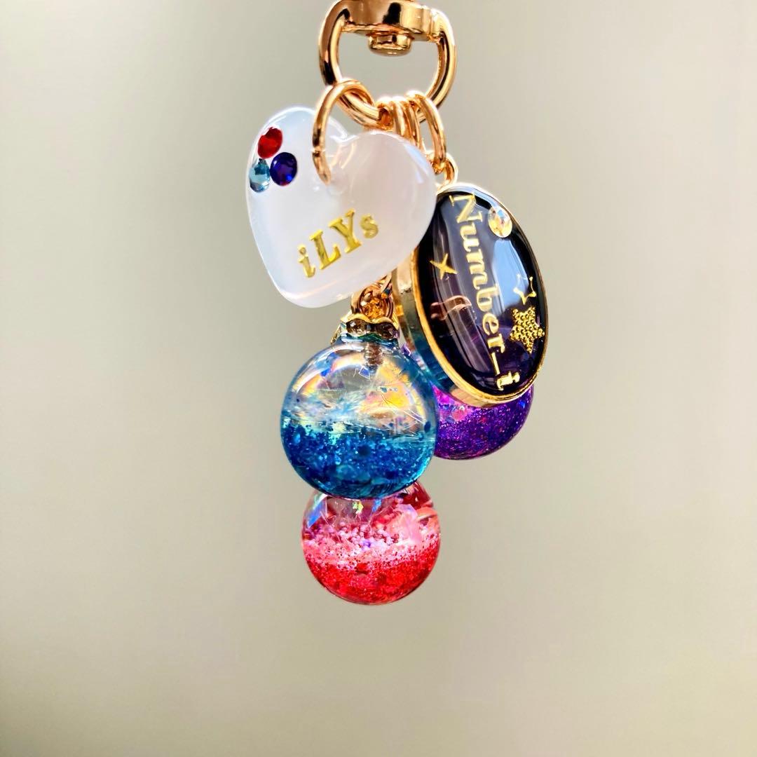 りくみんページ　レジンキーホルダー、レジンバックチャーム　6点