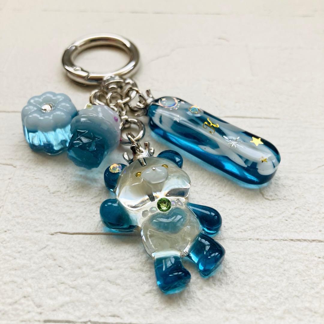 りくみんページ　レジンキーホルダー、レジンバックチャーム　6点