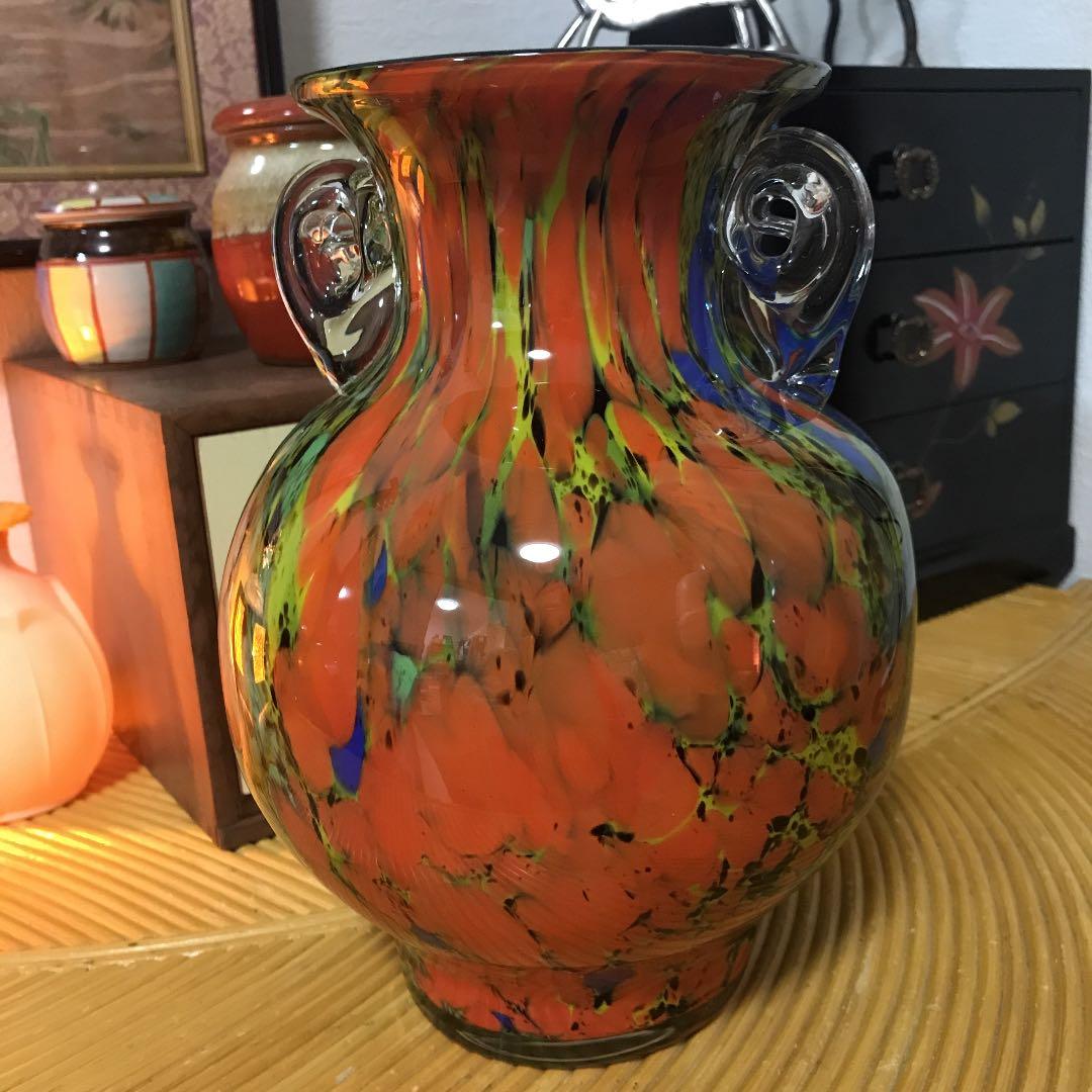 カメイガラス　手作り花瓶