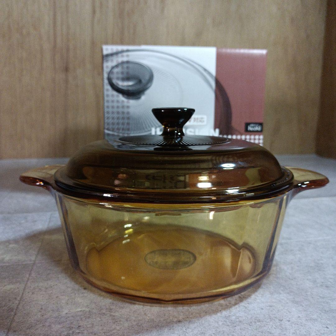 【未使用】VISIONS　IHスーパービジョン　1.5L　ガラス鍋