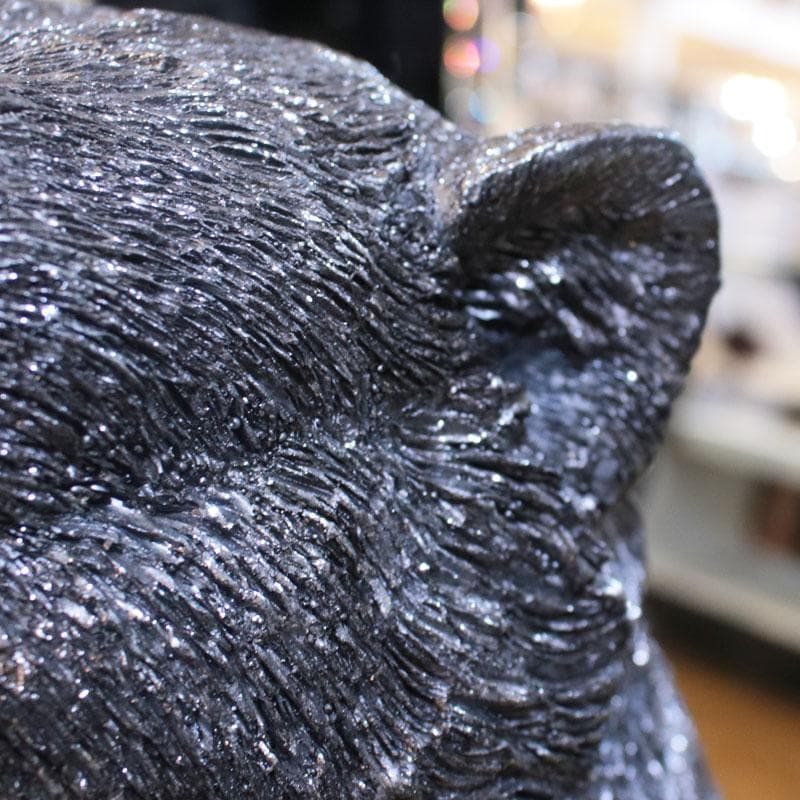 アニマルオブジェ 熊 メタリック 彫刻 店舗ディスプレイ 143-138-020