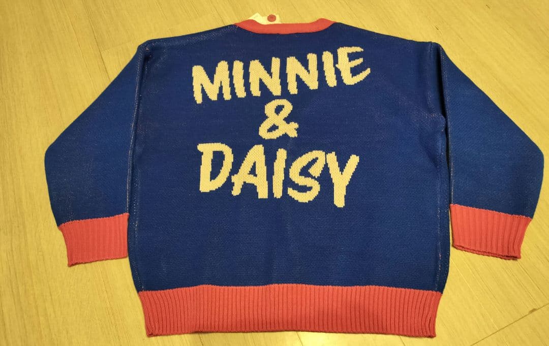 ニットカーディガン　ミニーマウス　デイジーダック　アベイル　ディズニー　レデ