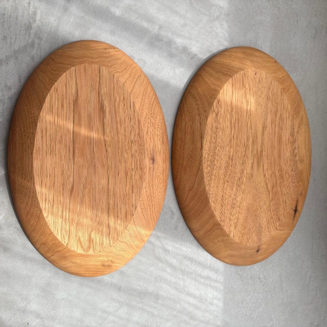 高塚和則　オーバル皿　くるみ