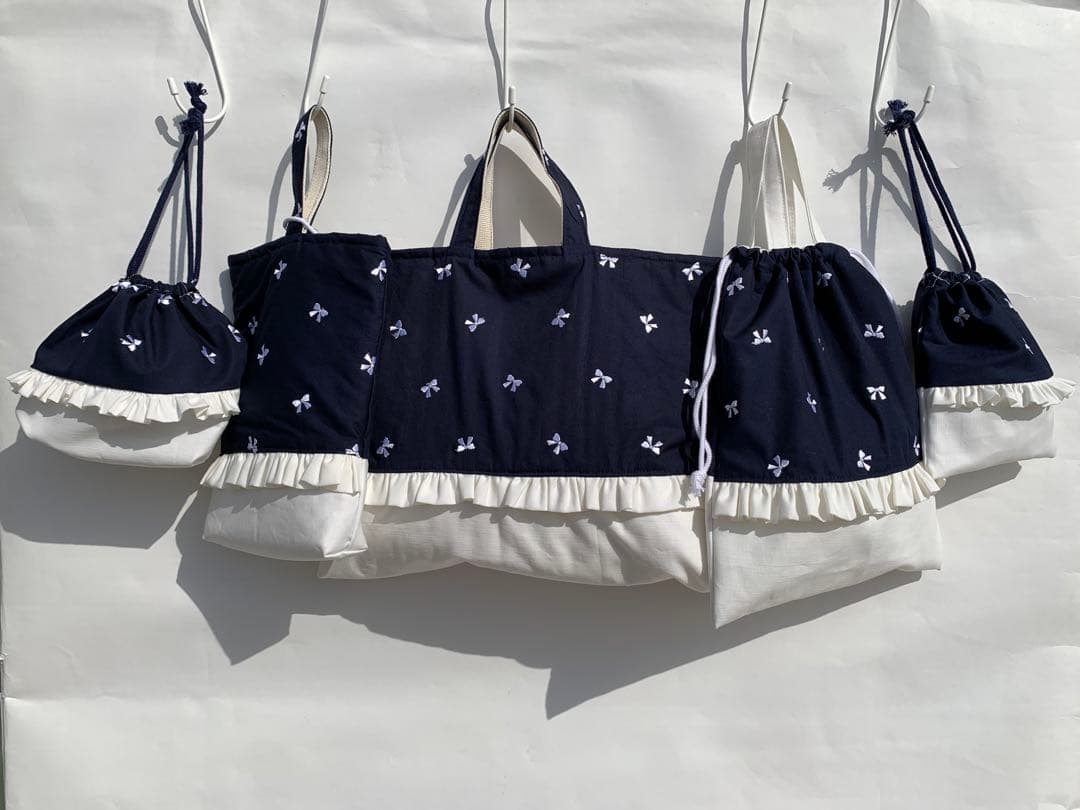 オーダー受付　入園　入学　レッスンバッグ　上履き袋　体操袋　弁当袋　巾着袋