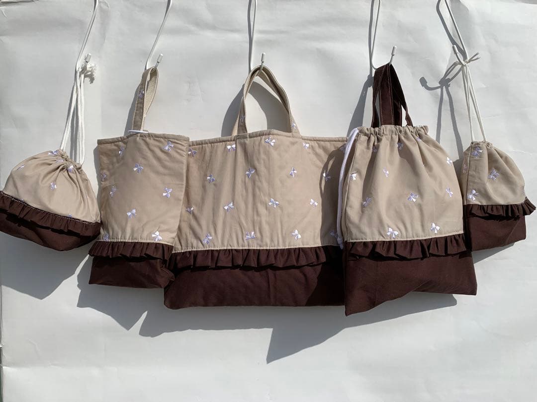 オーダー受付　入園　入学　レッスンバッグ　上履き袋　体操袋　弁当袋　巾着袋