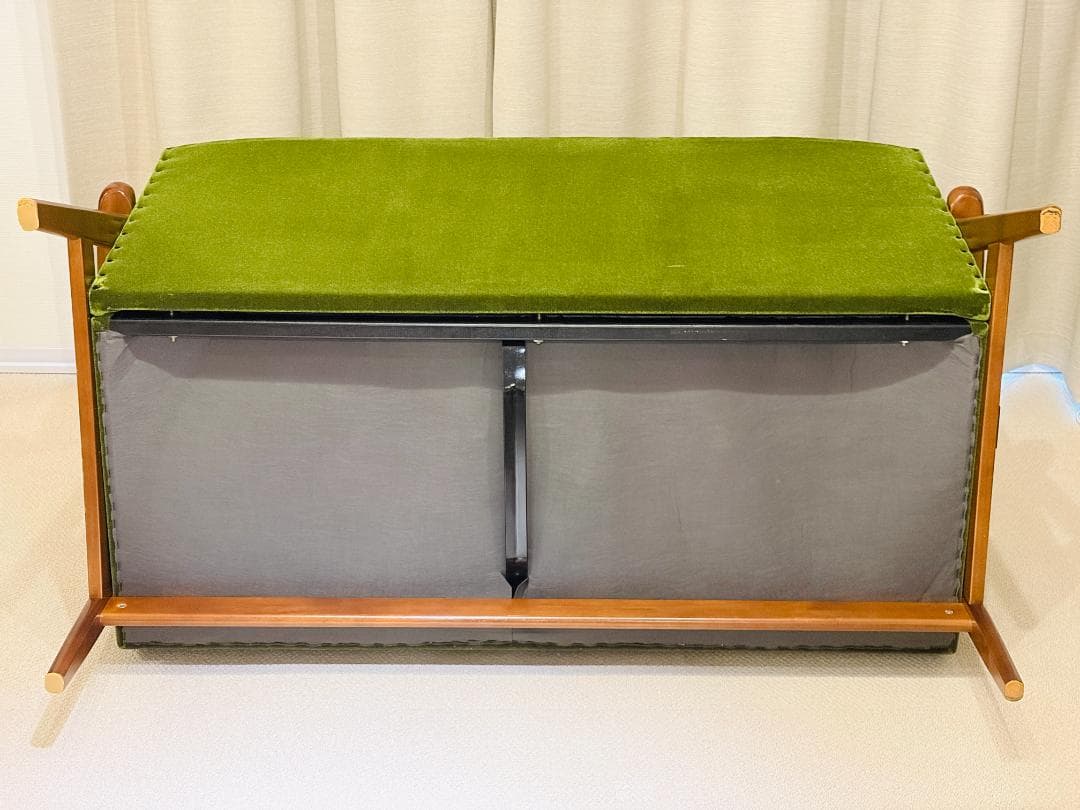 【送料込み】カリモク60　Kチェア2シーター　モケットグリーン