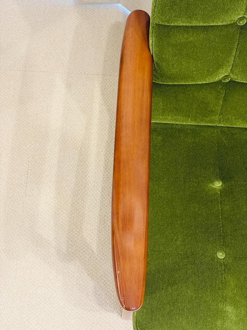 【送料込み】カリモク60　Kチェア2シーター　モケットグリーン