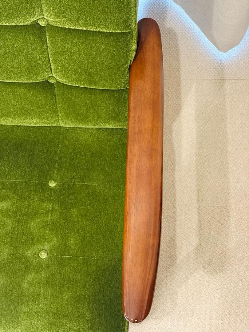 【送料込み】カリモク60　Kチェア2シーター　モケットグリーン