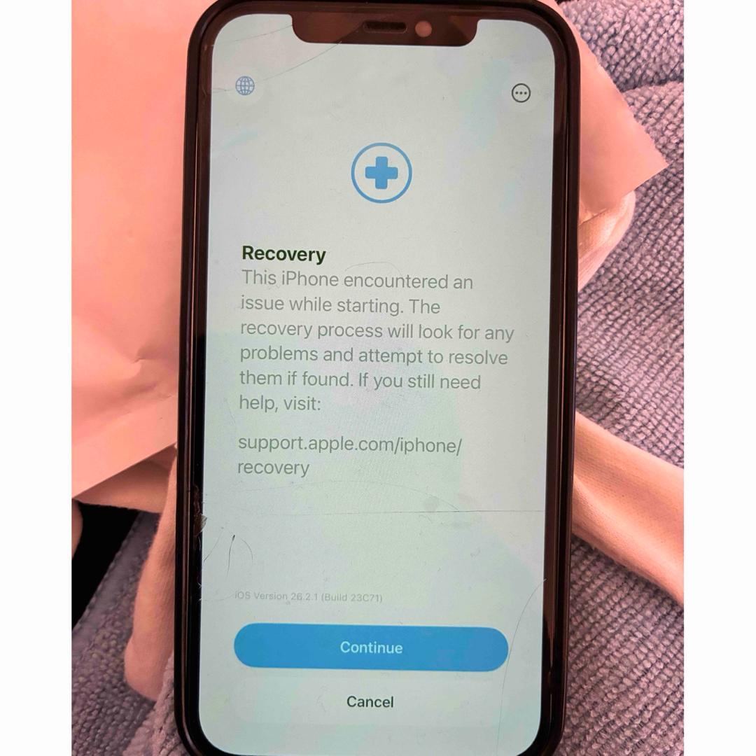 【ジャンク品】アップル iPhone12 64GB ホワイト SIMフリー 箱付