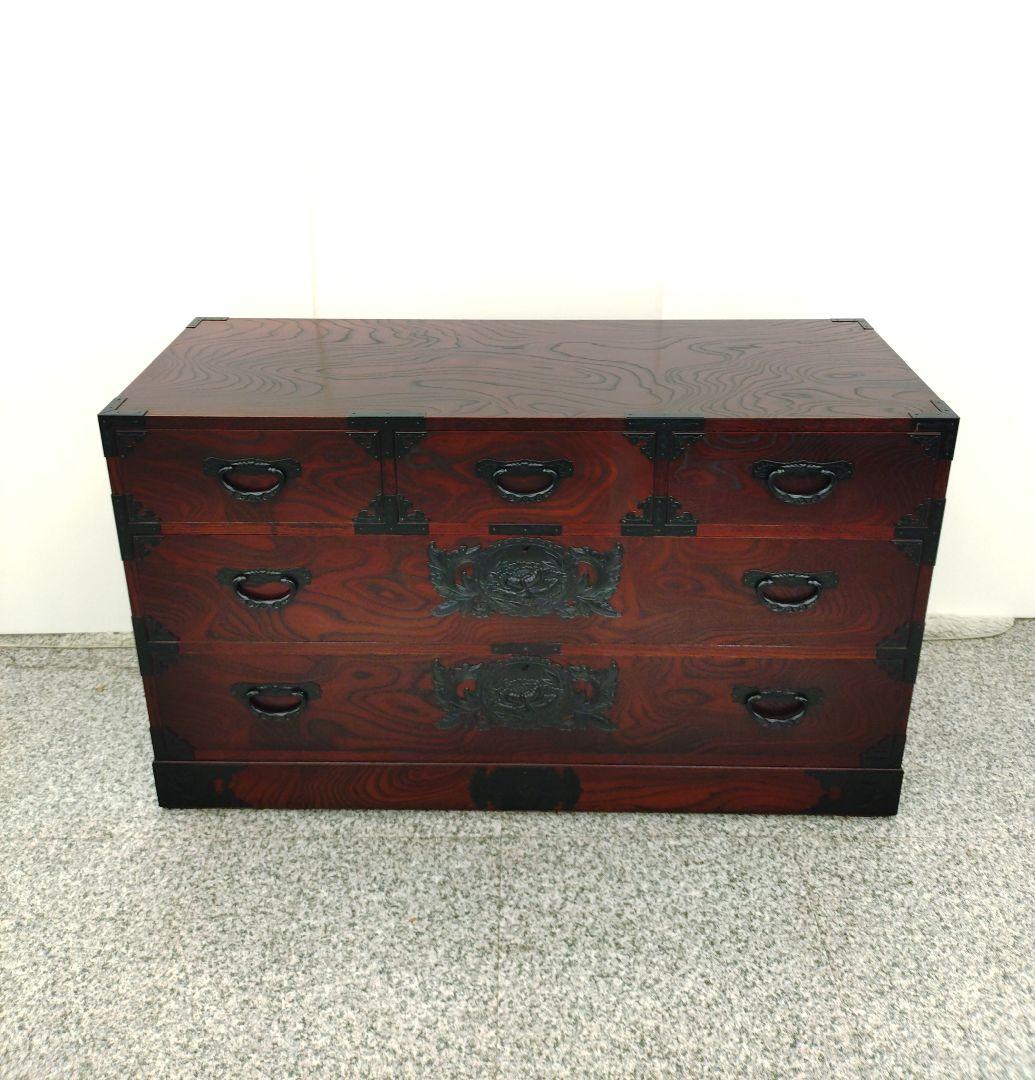 米沢箪笥 うるし塗装 漆チェスト 整理タンス 整理箪笥 引き出し 収納