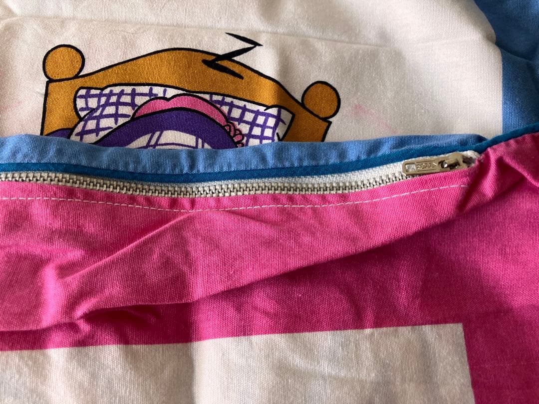 【昭和レトロ】最終値下❗️80年代イエスノー枕新婚さんいらっしゃい　(カバー)2枚