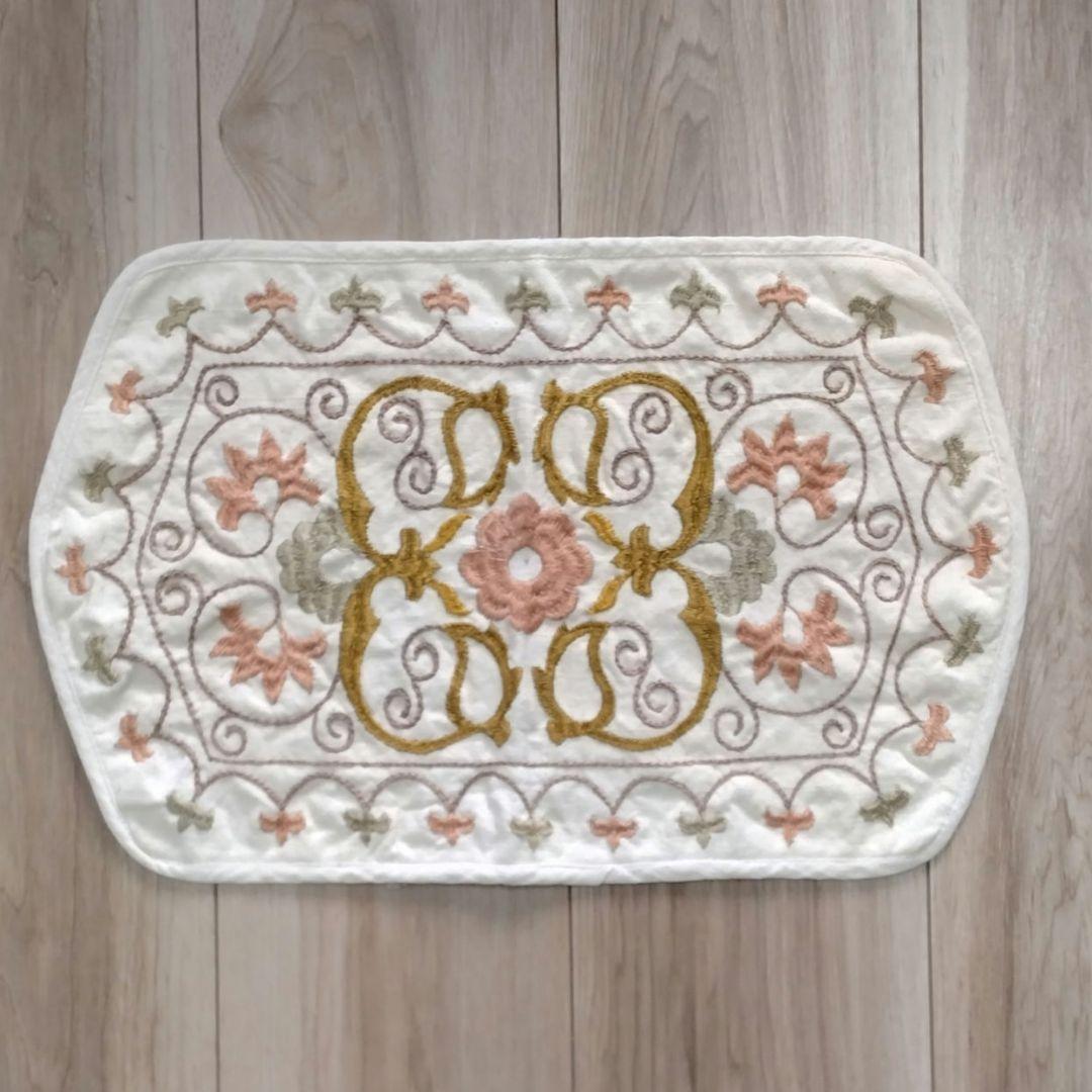 スザニ刺繍 ランチョンマット 2枚組 ウズベキスタン製