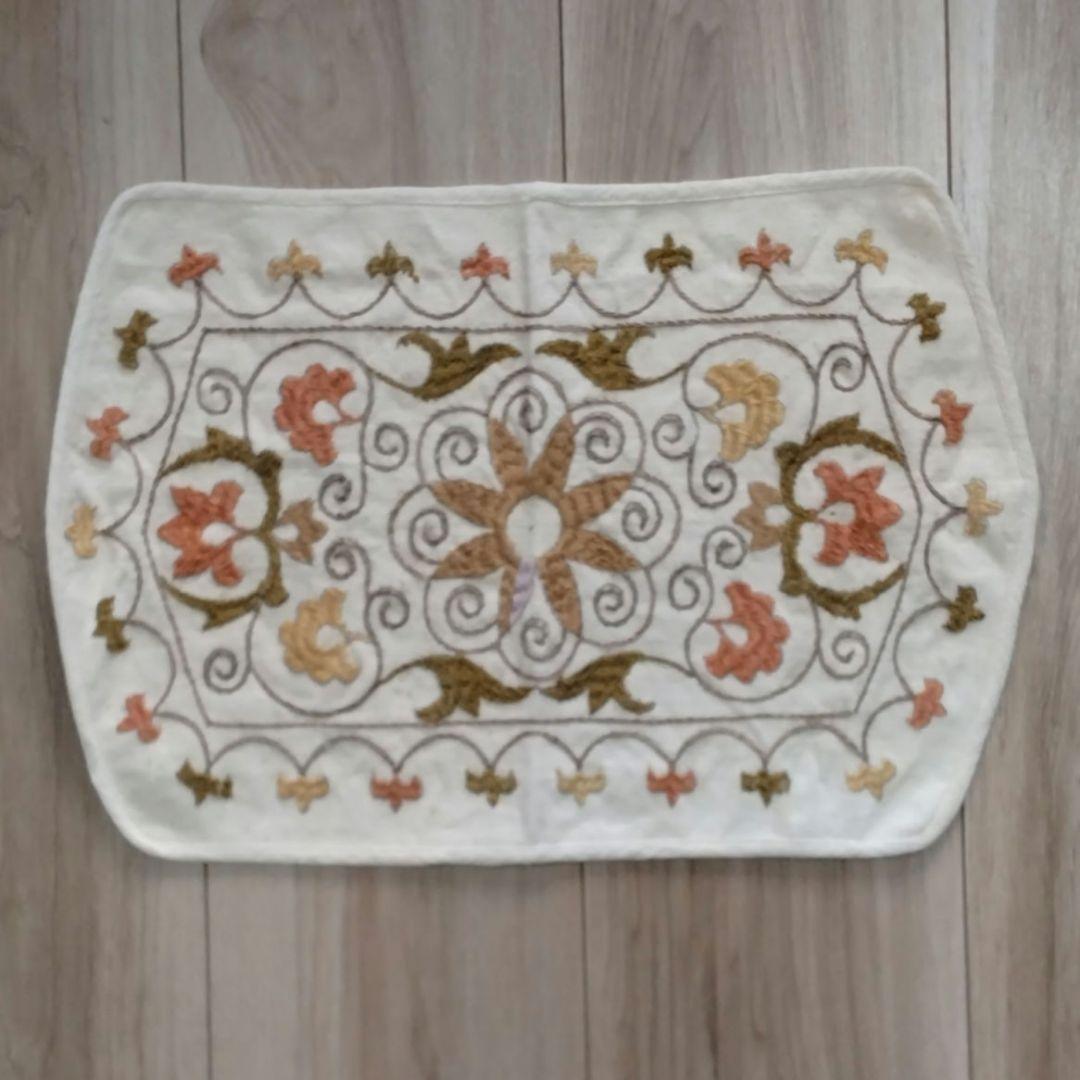スザニ刺繍 ランチョンマット 2枚組 ウズベキスタン製