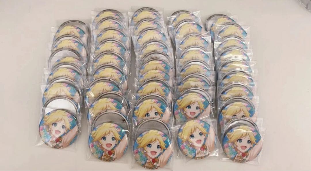 〈 しゃけ 〉鏡音レン 缶バッジ 10a83個