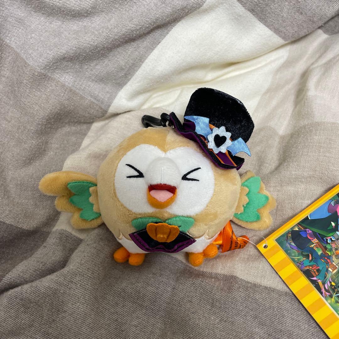 ポケモンセンター限定　モクロー　ぬいぐるみ　ストラップ　ハロウィン　trick