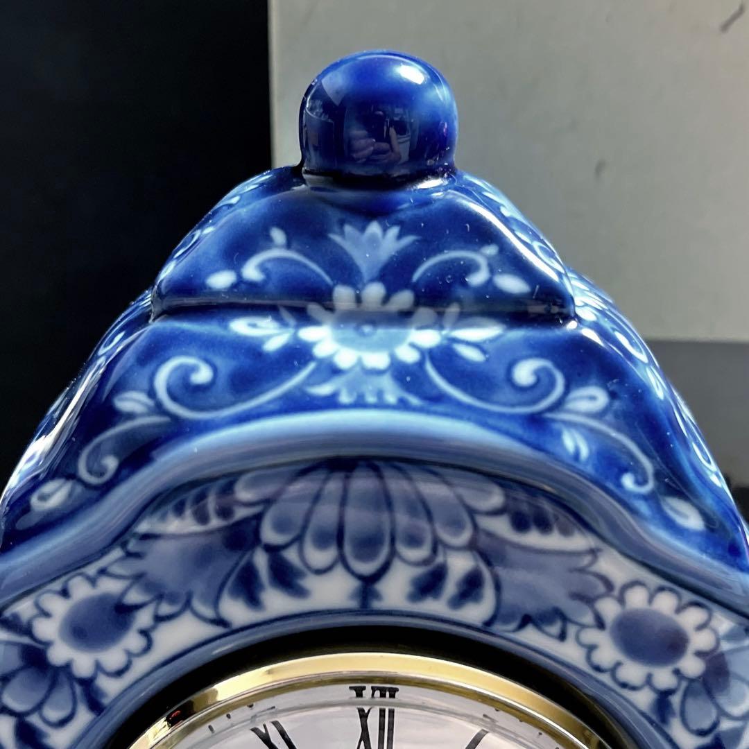 【動作確認済OK】龍峰釜 三洋陶器 置時計