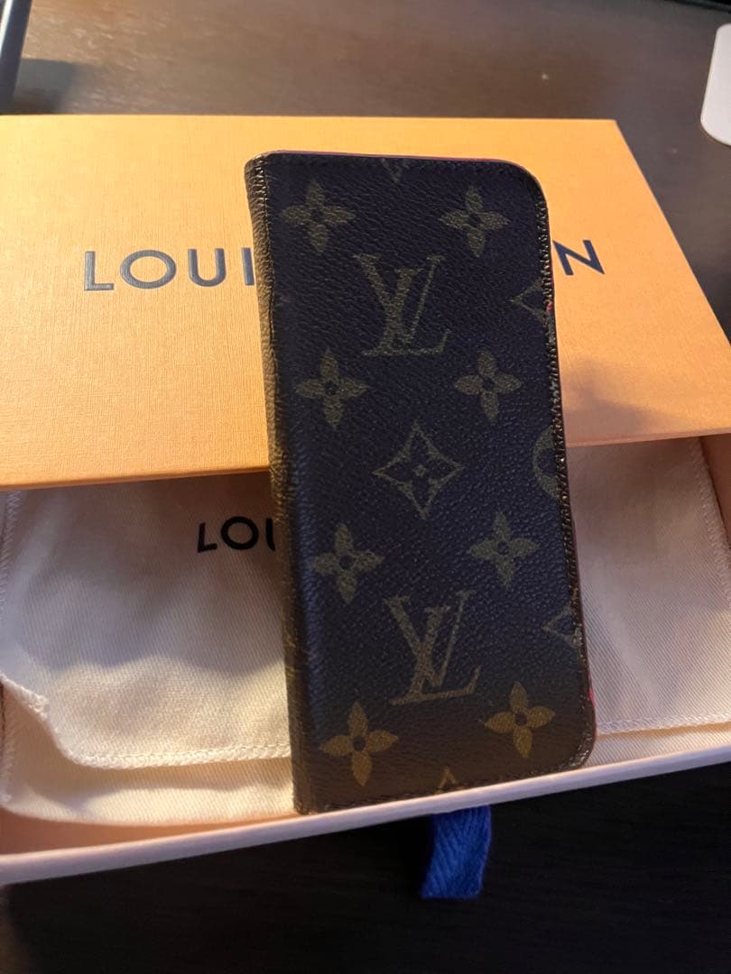ルイ・ヴィトン 手帳型ケース モノグラム　iphoneX