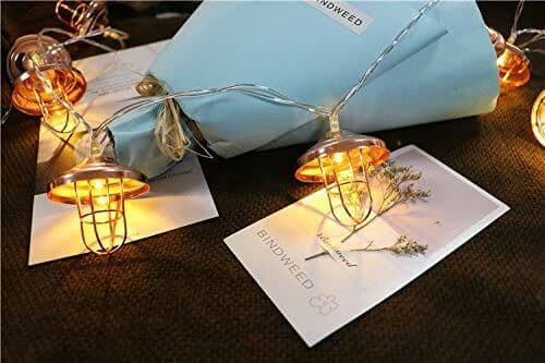 イルミネーションライト 北欧風 アンティーク調 ランプシェード形5