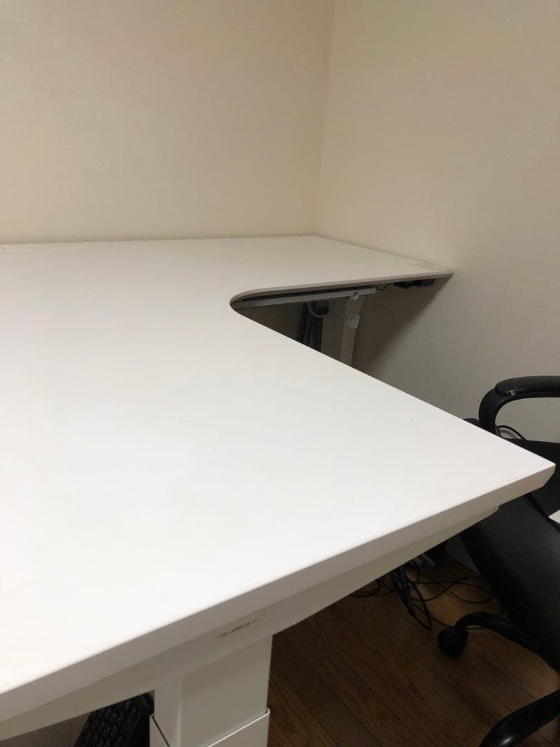 オカムラ スイフト 電動 上下 昇降 L字 デスク 155x155 今日まで出品
