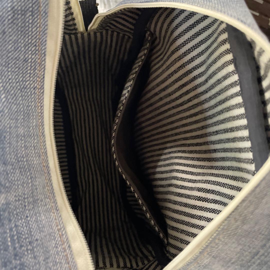 No.461 デニムリメイクバッグ　ボディバッグ　インディアン　男女兼用