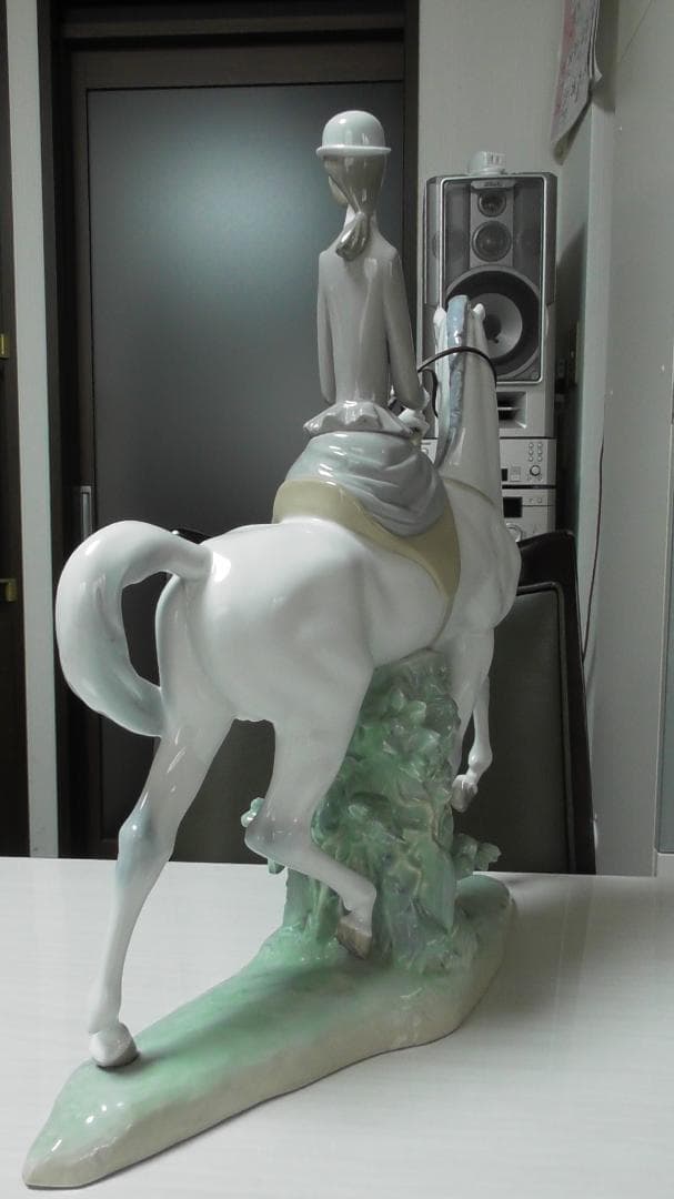 LLADRO　リヤドロ　【白い馬の少女】9　45ｃｍ　リアドロ 　　L473