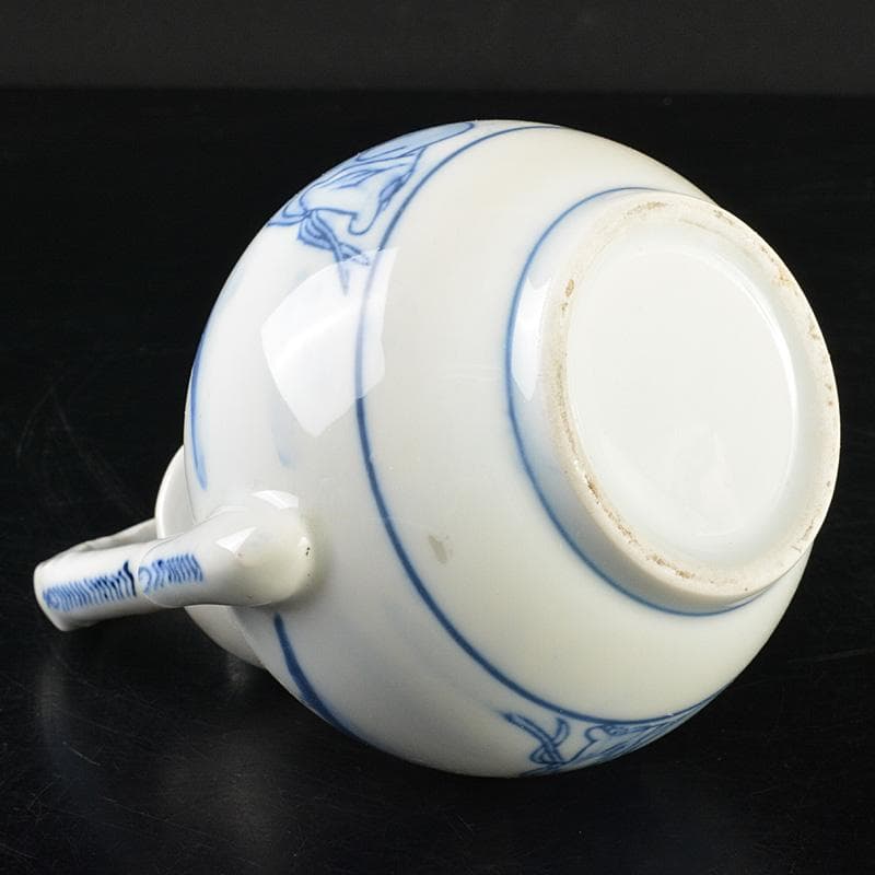 瀬戸焼　古瀬戸　染付　人物文　水注　時代箱　V　R7476