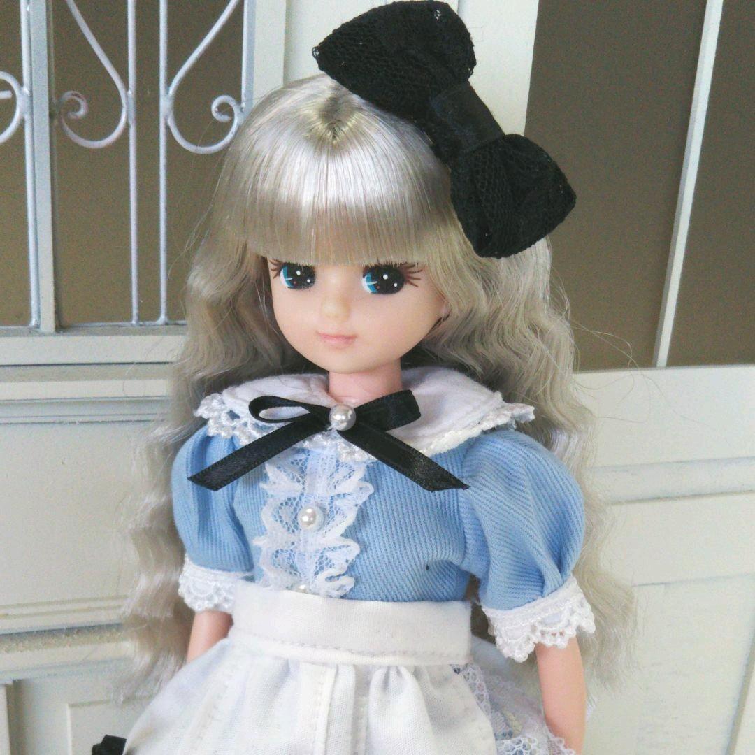 リカちゃん　ハンドメイド　エプロンワンピースセット A　No. 122