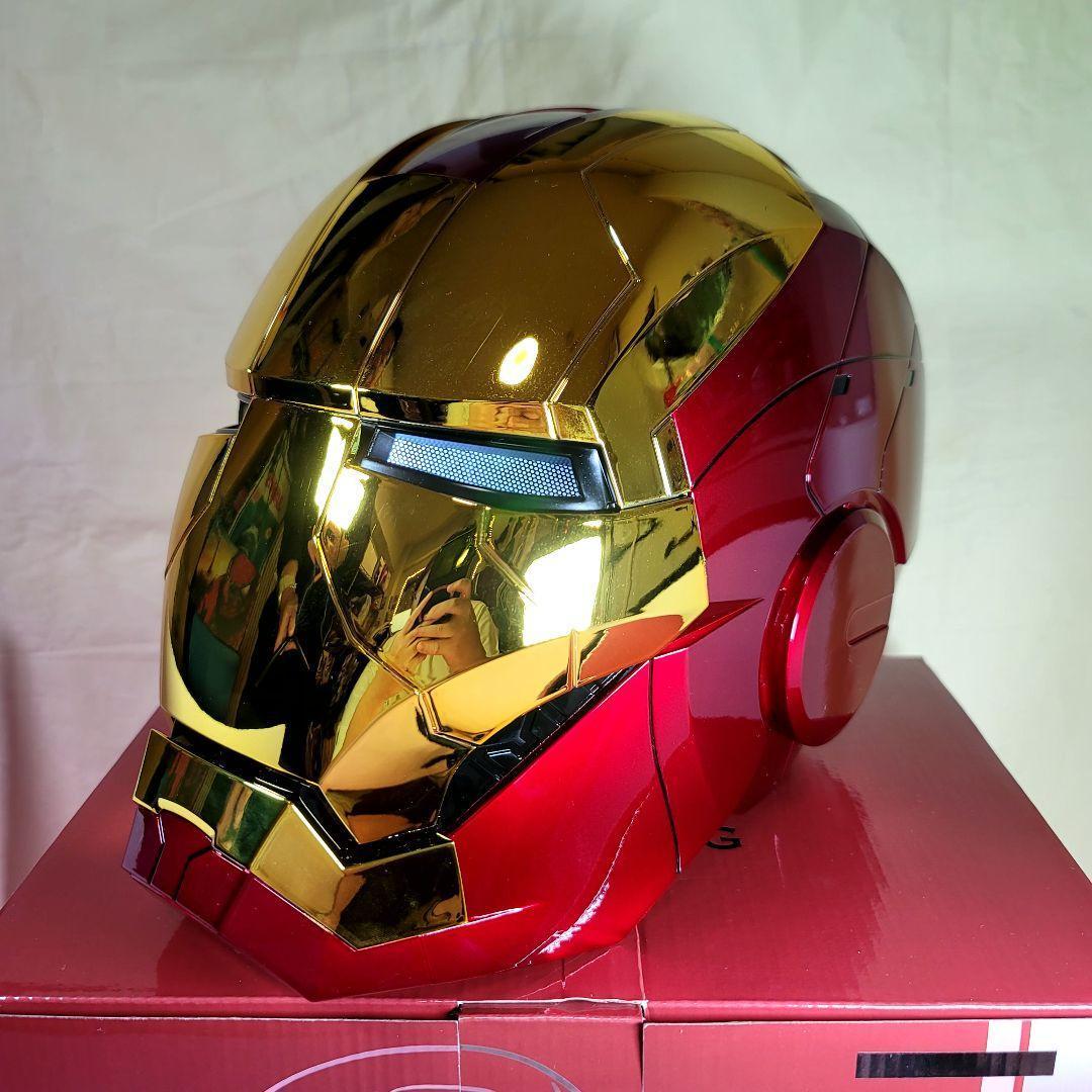 【アイアンマン】最新モデル 音声自動開閉マスク LED マーク5 ヘルメット
