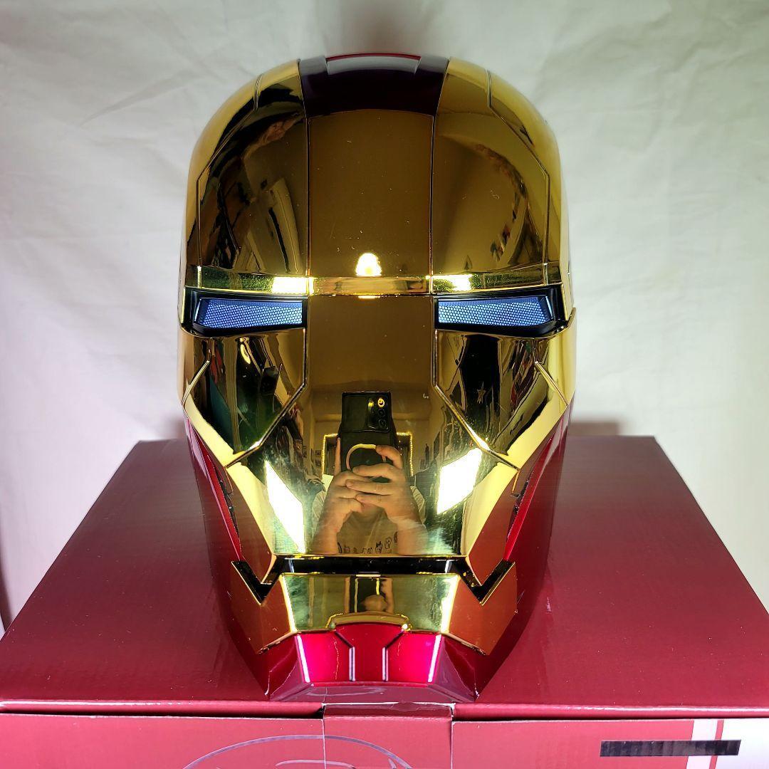 【アイアンマン】最新モデル 音声自動開閉マスク LED マーク5 ヘルメット