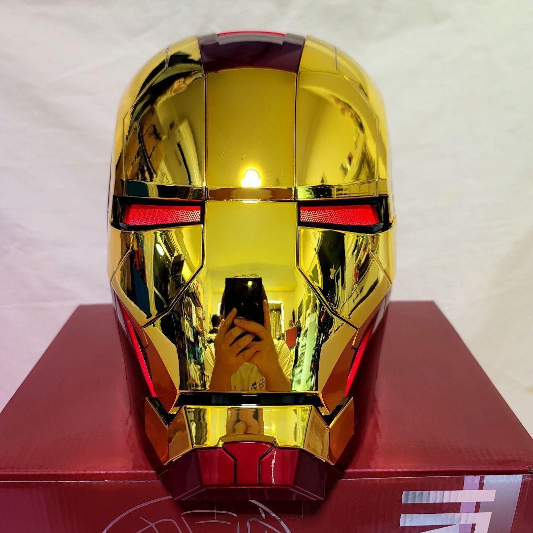 【アイアンマン】最新モデル 音声自動開閉マスク LED マーク5 ヘルメット
