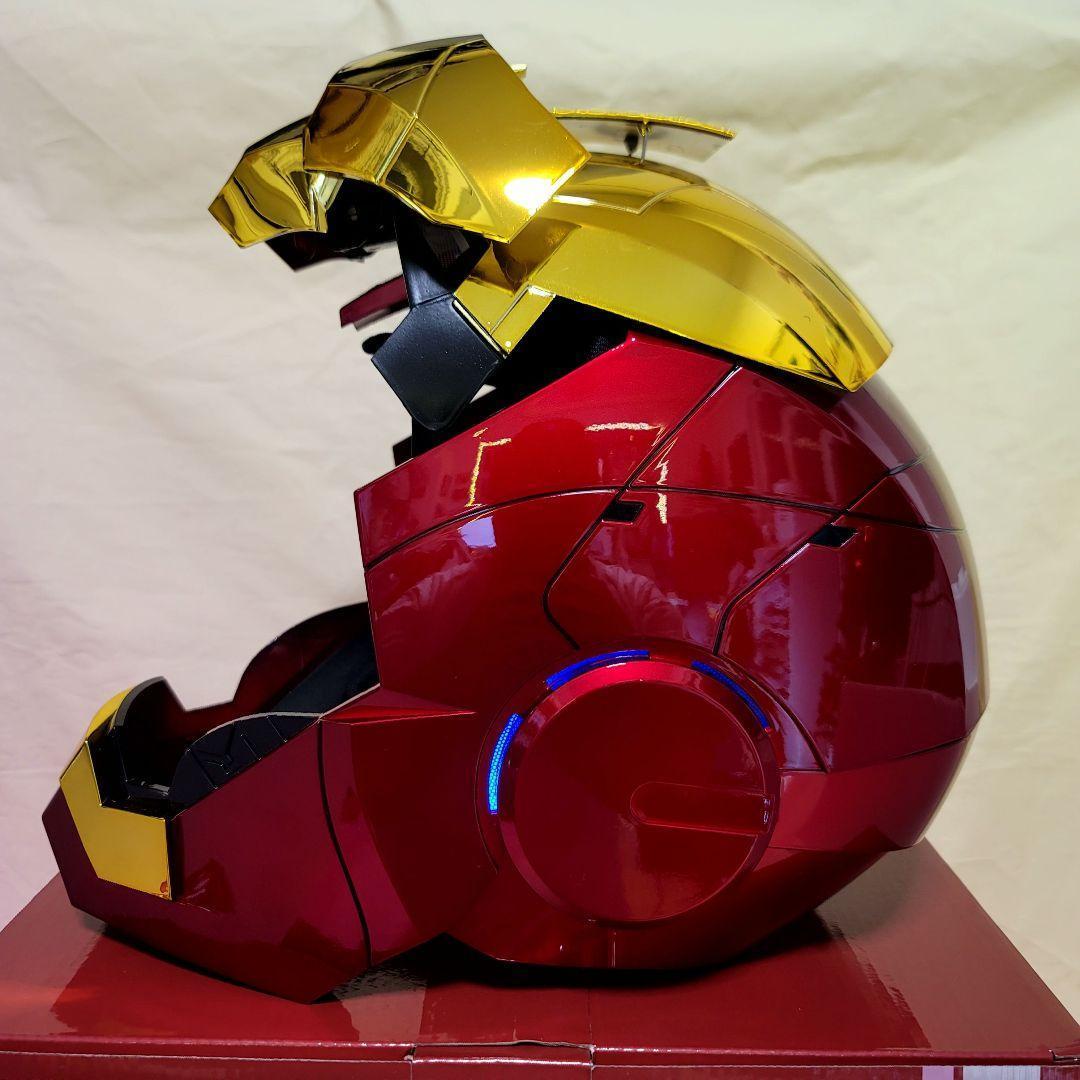 【アイアンマン】最新モデル 音声自動開閉マスク LED マーク5 ヘルメット