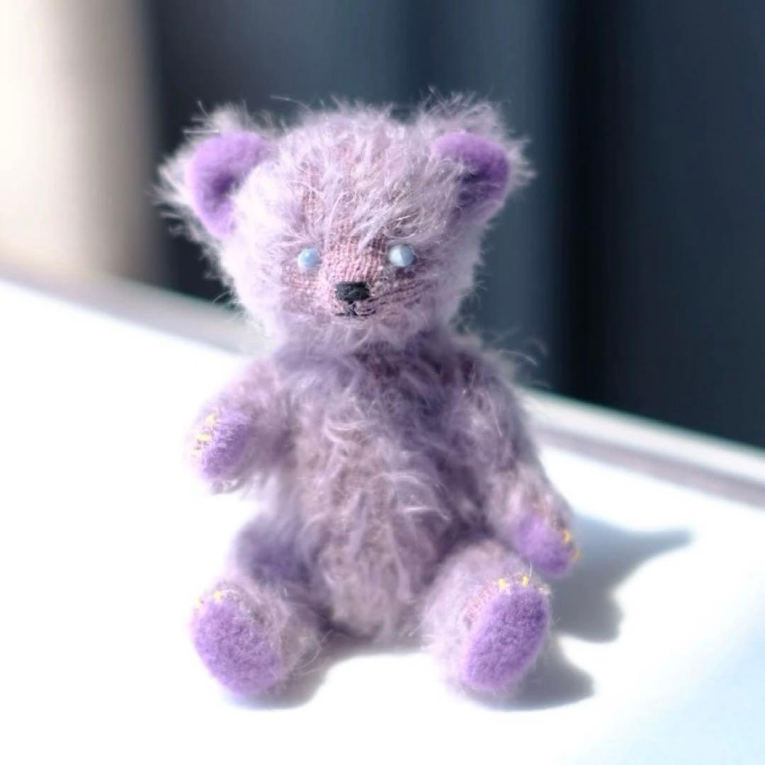 ミニテディベア バブルガムちゃん ぬいぐるみ ハンドメイド 海外作家様 くま