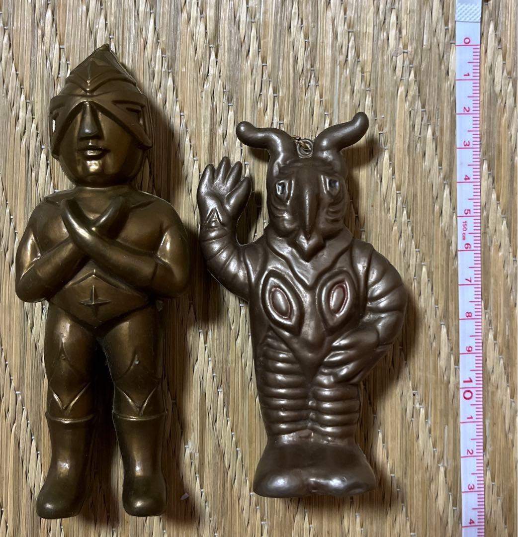 ポリエチレン人形　パチ無版権　ミラーマン　セブン　ゼットン　くも男　メフィラス風