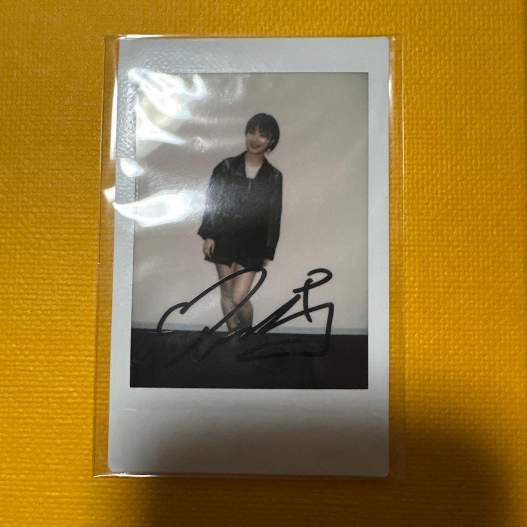 アンジュルム　船木結　直筆サイン入りチェキ