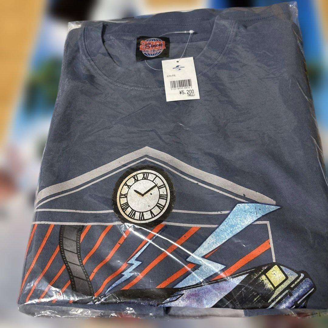 USJ 25周年　バック・トゥ・ザ・フューチャータイムマシンTシャツ　Ｌサイズ