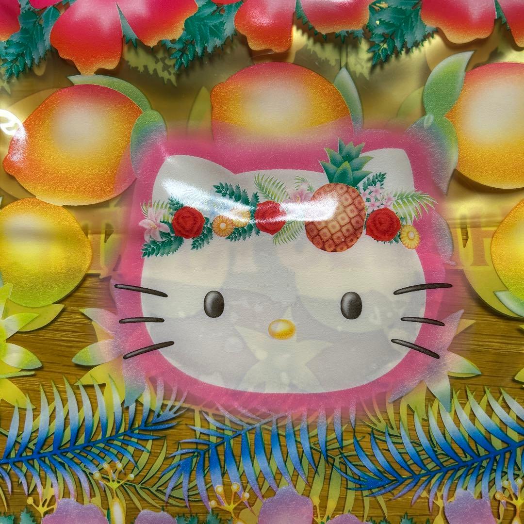 【新品未使用】ハローキティ　ビニールバック　プールバック　フルーツ　トロピカル