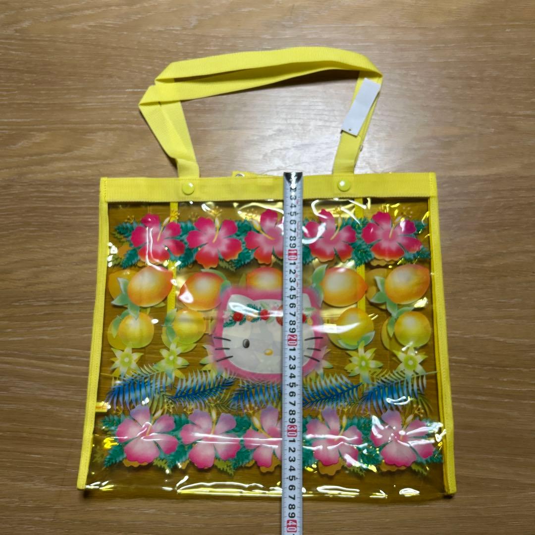 【新品未使用】ハローキティ　ビニールバック　プールバック　フルーツ　トロピカル