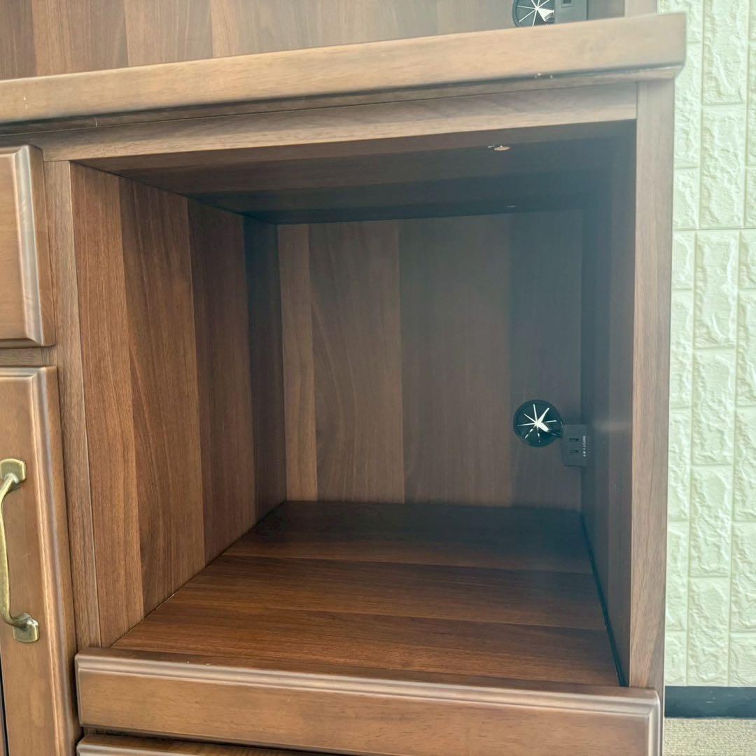 しゅう◎即購入歓迎✨ニトリ　キッチンボード　食器棚　ブラウン系　美品