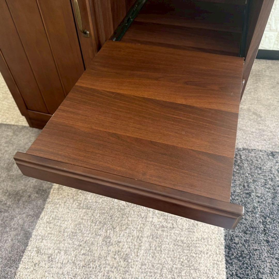 しゅう◎即購入歓迎✨ニトリ　キッチンボード　食器棚　ブラウン系　美品