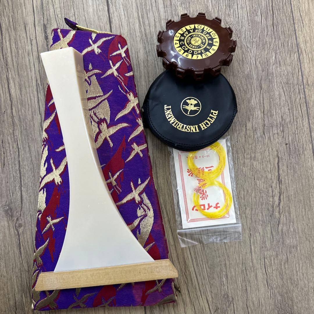 極上　糸巻　三味線　102㎝　ケース付　 東な7-1218①