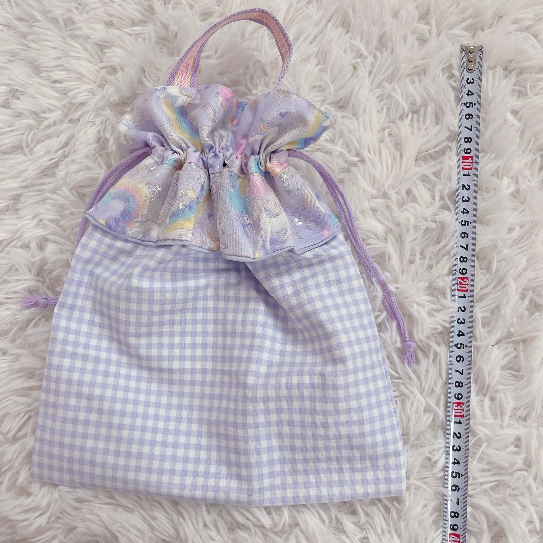 レッスンバック 女の子 入園入学 上履き入れ 体操服入れ ゆめかわ ハート