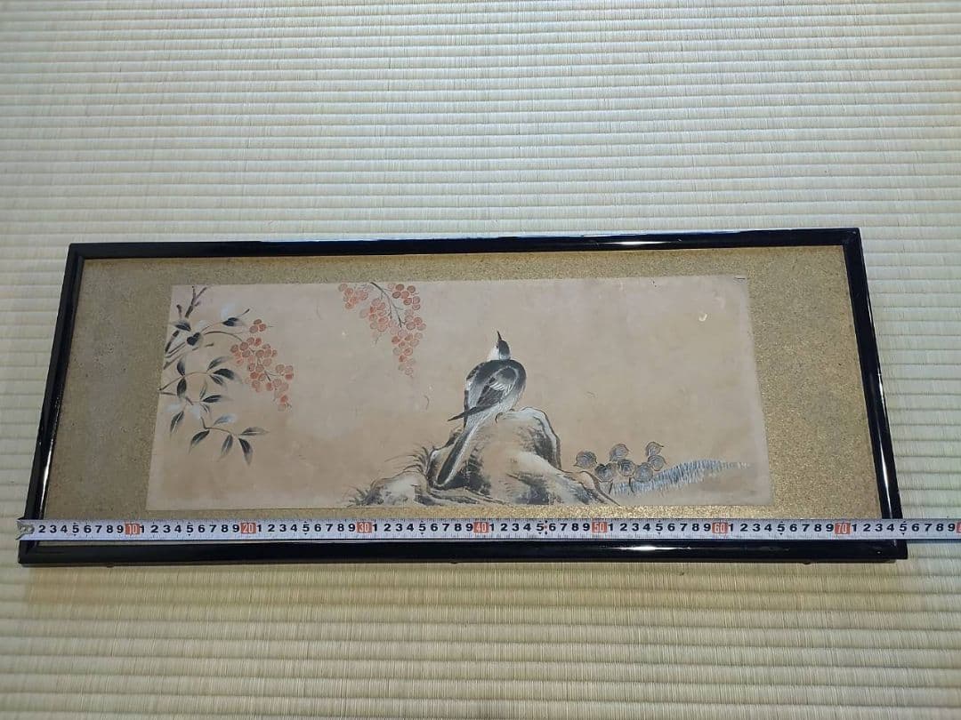 和額　絵画 うぐいす　日本画