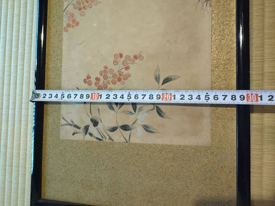 和額　絵画 うぐいす　日本画