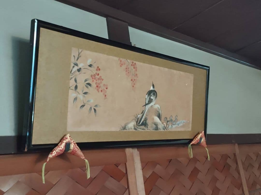 和額　絵画 うぐいす　日本画