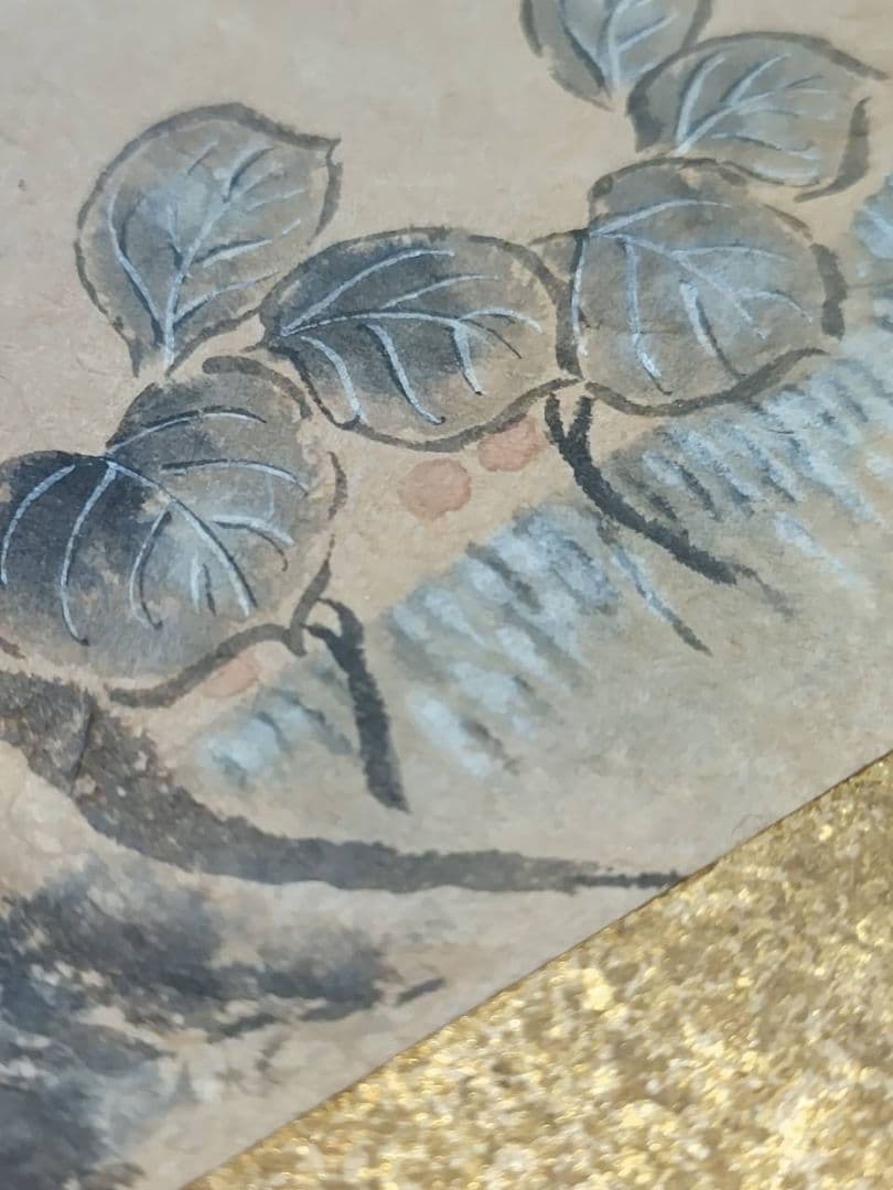 和額　絵画 うぐいす　日本画