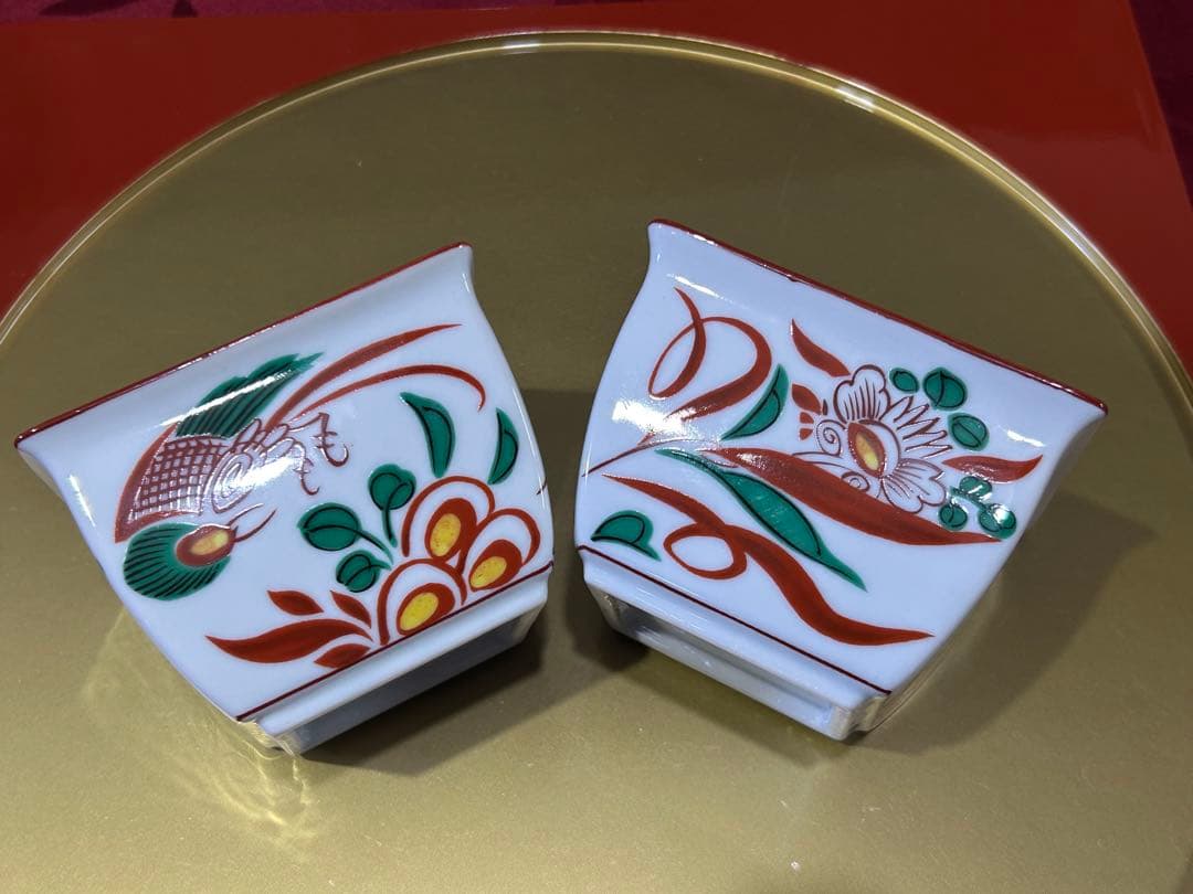 2名様セット　九谷焼 中皿　其泉 染付祥瑞梅花鳥カップ　たち吉　龍峰など