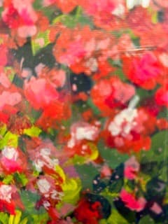松崎祐哉★東京藝術大学卒★ピンクの花を君に★真作★アクリル画★作品証明書★新額装