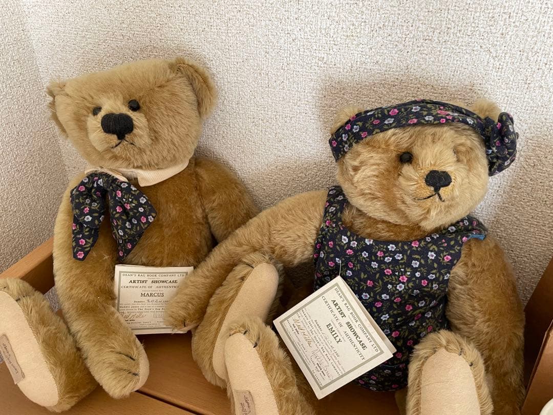 ハンドメイド アンティーク 作家 テディベア セット