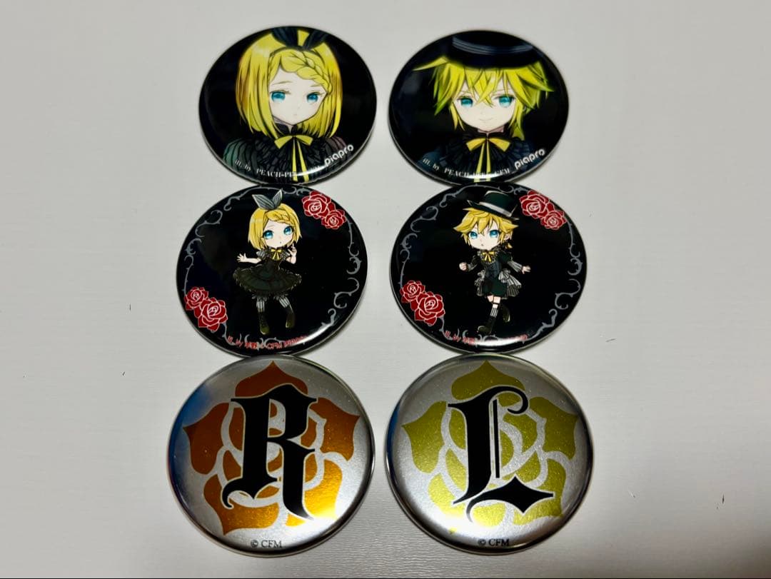 な*様 鏡音リン・鏡音レン　　初音ミク　ヴァンパイアフェス　缶バッジ　6個まとめ