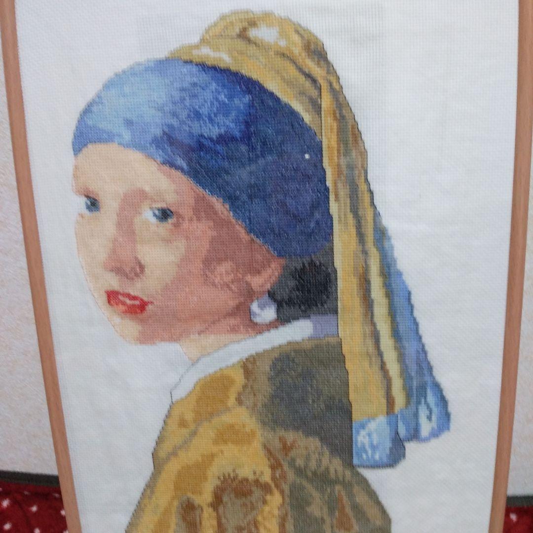 クロス刺繍作品